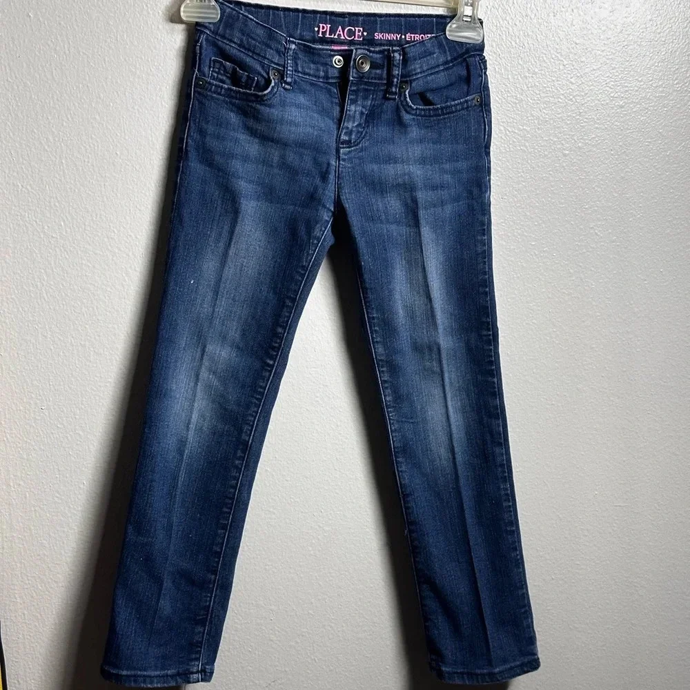 Children’s Place Kids Girls Blue Denim Skinny‎ Jeans Size 6.